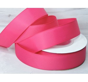 Репсовая лента 25 мм, цв. фукси №28 - 1 м.