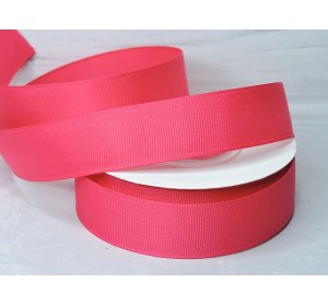 Репсовая лента 25 мм, цв. фукси №190 - 1 м.