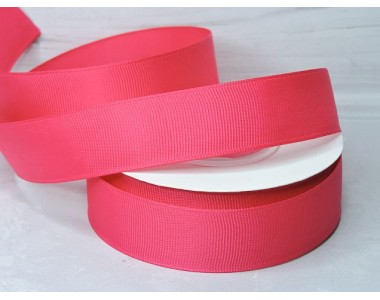 Репсовая лента 25 мм, цв. фукси №190 - 1 м.