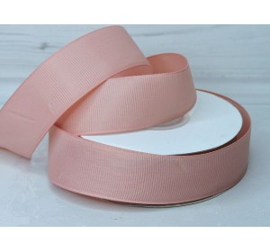 Репсовая лента 25 мм, цв. розовая пенка №191 - 1 м.
