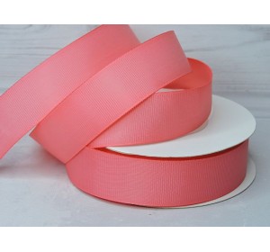 Репсовая лента 25 мм, цв. розовая пенка №193 - 1 м.