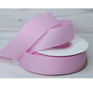Репсовая лента 25 мм, цв. розовый №93 - 1 м.