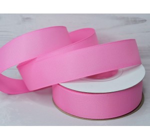 Репсовая лента 25 мм, цв. розовый №05 - 1 м.