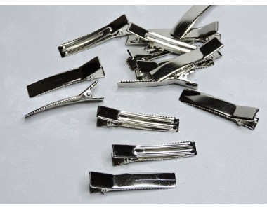 Зажим металлический, цв. серебро - 1 шт.