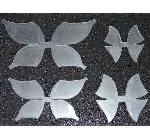 Набор пластиковых шаблонов "Бант Бабочка №5" - 1 набор.