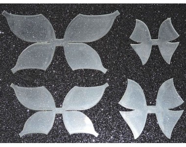 Набор пластиковых шаблонов "Бант Бабочка №5" - 1 набор.