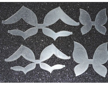 Набор пластиковых шаблонов "Бант Бабочка №8" - 1 набор.