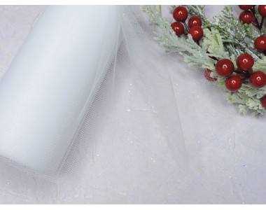 Фатин 15 см, цв. белый - 1м