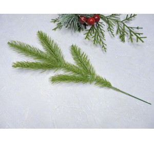 Ветка ели декоративная 25 см - 1 шт.