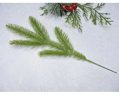 Ветка ели декоративная 25 см - 1 шт.