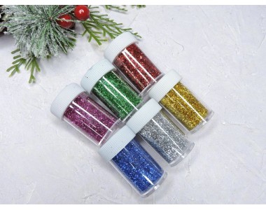 Глиттер/блестки мелкие - 1 баночка.