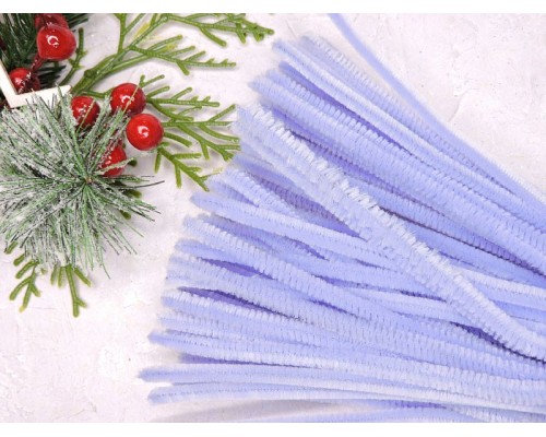 Проволока синельная, цв. лиловый - 1 шт