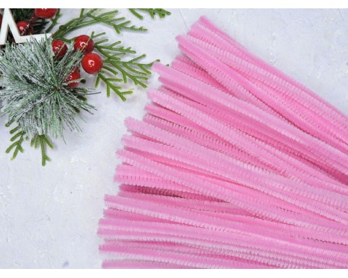 Проволока синельная, цв. светло-розовый - 1 шт