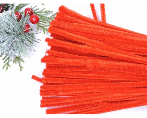 Проволока синельная, цв. красный - 1 шт