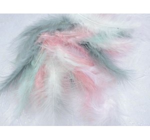 Перья 10-17 см, цв. микс 100 шт - 1 уп.