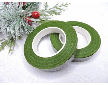 Тейп-лента 12 мм цв. оливково-зеленый - 1 боб.