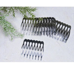 Гребень металлический 5 см , цв. серебро - 1 шт.