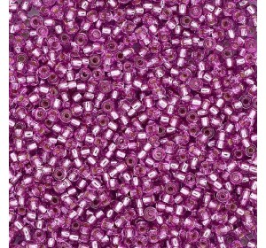 (08225) 331-19001-10/0 Бисер прозрачный с серебр. центром 10/0, круг.отв., 20гр Preciosa