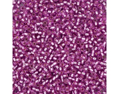 (08225) 331-19001-10/0 Бисер прозрачный с серебр. центром 10/0, круг.отв., 20гр Preciosa