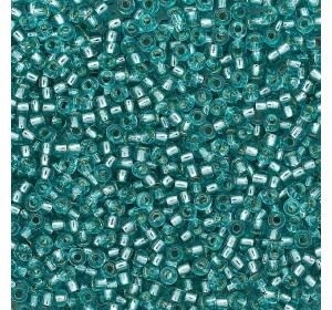 (08258) 331-19001-10/0 Бисер прозрачный с серебр. центром 10/0, круг.отв., 20гр Preciosa