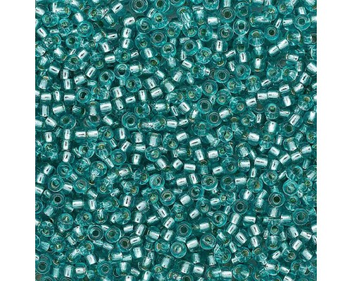 (08258) 331-19001-10/0 Бисер прозрачный с серебр. центром 10/0, круг.отв., 20гр Preciosa