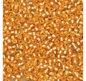 (08289) 331-19001-10/0 Бисер прозрачный с серебр. центром 10/0, круг.отв., 20гр Preciosa