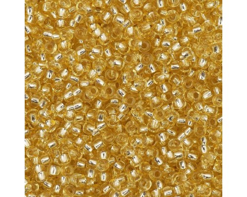 (08283) 331-19001-10/0 Бисер цветной с серебр.центром 10/0 , круг.отв., 20гр Preciosa