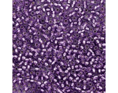 (08228) 331-19001-10/0 Бисер прозрачный цветной с серебр. центром 10/0, круг.отв., 20гр Preciosa