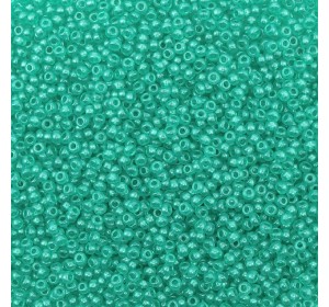 (08358) 331-19001/10/0 Бисер прозрачный с перламутр. цвет.центром, круг.отв., 20г, Preciosa