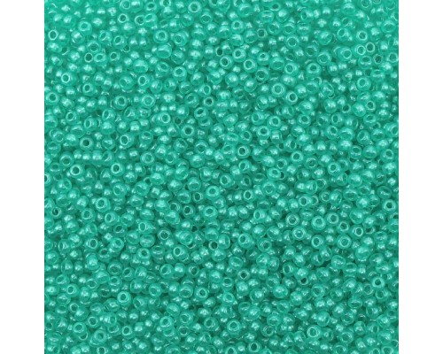 (08358) 331-19001/10/0 Бисер прозрачный с перламутр. цвет.центром, круг.отв., 20г, Preciosa