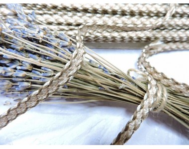 Тесьма отделочная 8 мм, цв. коричневый - 1 м.