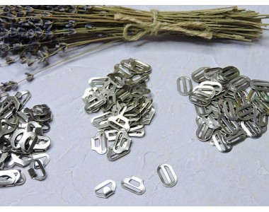 Крючок галстучный (3 части), цв. никель - 1 комп.