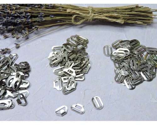 Крючок галстучный (3 части), цв. никель - 1 комп.