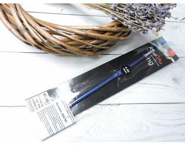 Крючок для вязания Zing 4мм, алюминий, сапфир (темно-синий), KnitPro - 1 шт.
