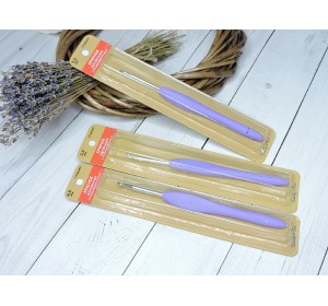 Крючок для вязания с резиновой ручкой, Hobby&Pro - 1 шт.