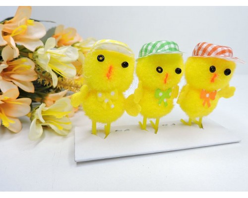 Цыпленок 5 см в кепочке, цв. без выбора цвета - 1 шт