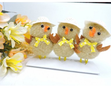 Цыпленок 5,5 см , цв. коричневый - 1 шт