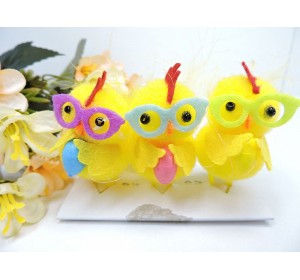 Цыпленок 5 см в очках, цв. без выбора цвета - 1 шт