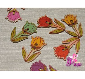 Фигурка из фанеры 40*23 мм "Тюльпан" - 1шт.