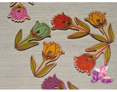 Фигурка из фанеры 40*23 мм "Тюльпан" - 1шт.