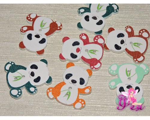 Фигурка из фанеры 28*26 мм "Панда" - 1 шт.