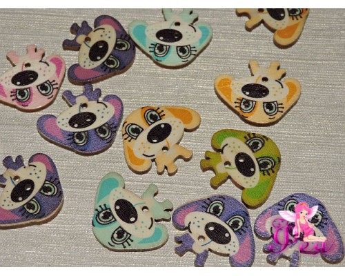 Фигурка из фанеры 25*30 мм "Собачка" - 1 шт.