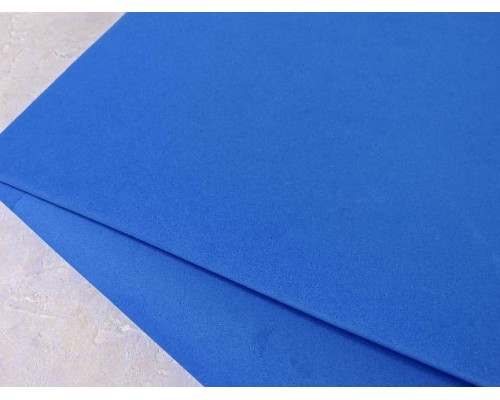 Фоамиран китайский 1 мм, цв. синий №015