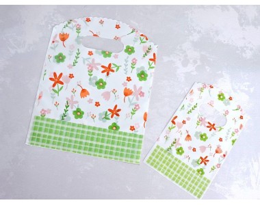 Пакет полиэтиленовый с рисунком "В цветочки" - 1 шт.