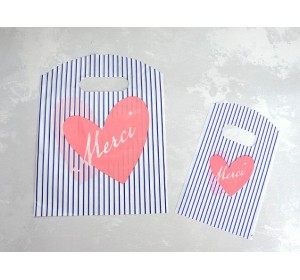 Пакет полиэтиленовый с рисунком "Сердечко" - 1 шт.