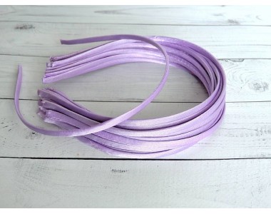 Ободок атласный 0,5 см, фиолетовый - 1 шт.