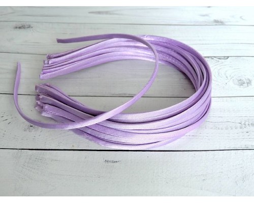 Ободок атласный 0,5 см, фиолетовый - 1 шт.