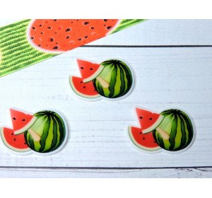 Кабошон-вырубка "Арбуз" - 1 шт.