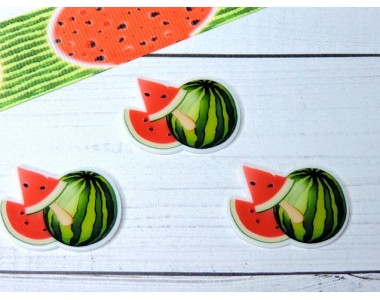 Кабошон-вырубка "Арбуз" - 1 шт.
