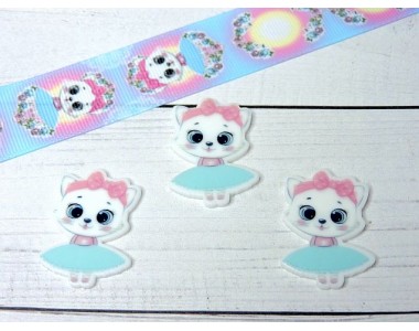 Кабошон-вырубка "Котенок" - 1 шт.